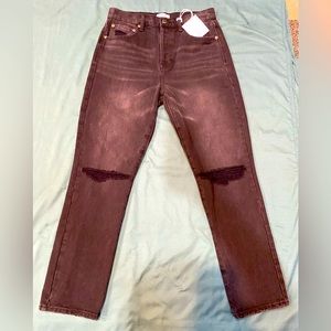 NWT! Pistola Womens Keaton High Rise
Slim Denim Straight Leg Jeans Taurus, Sz 28